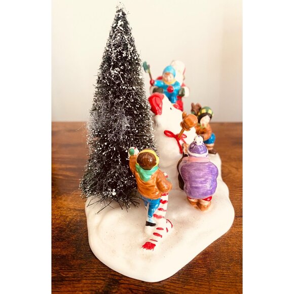 Department 56 Santa Comes To Town 1998 Original Snow Village Kids Snowman - Picture 4 of 7